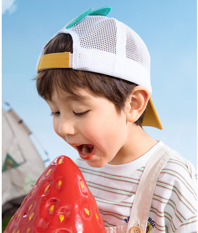 汪汪隊兒童立體造型防曬遮陽帽-卡通人物-阿奇-淺藍色