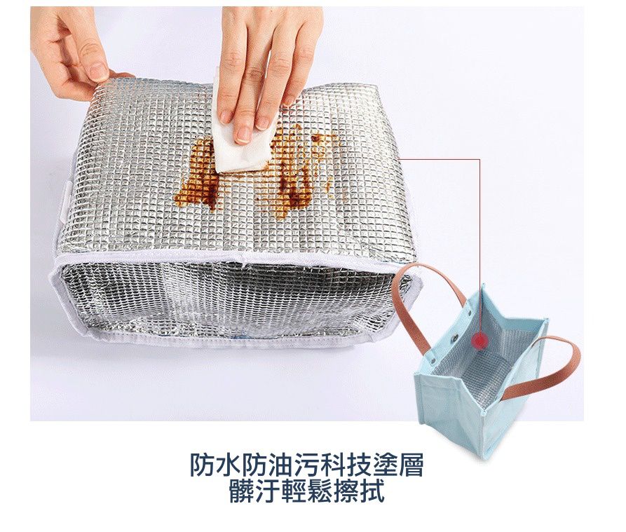 保溫便當袋-卡通人物米奇-藍色-加厚款