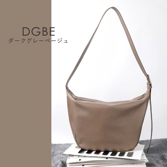 日本 LIZDAYS - 柔滑簡約休閒單肩側背包-煙燻粉 (23x28cm(開口處37.5cm))