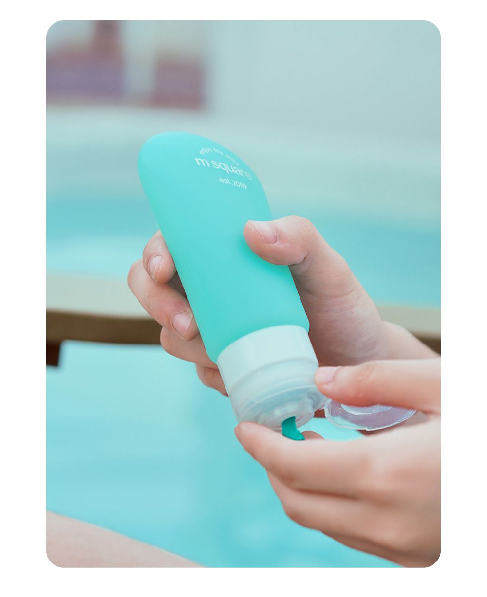 M Square - 旅行便攜分裝瓶(S、M、L組合)-淺粉色