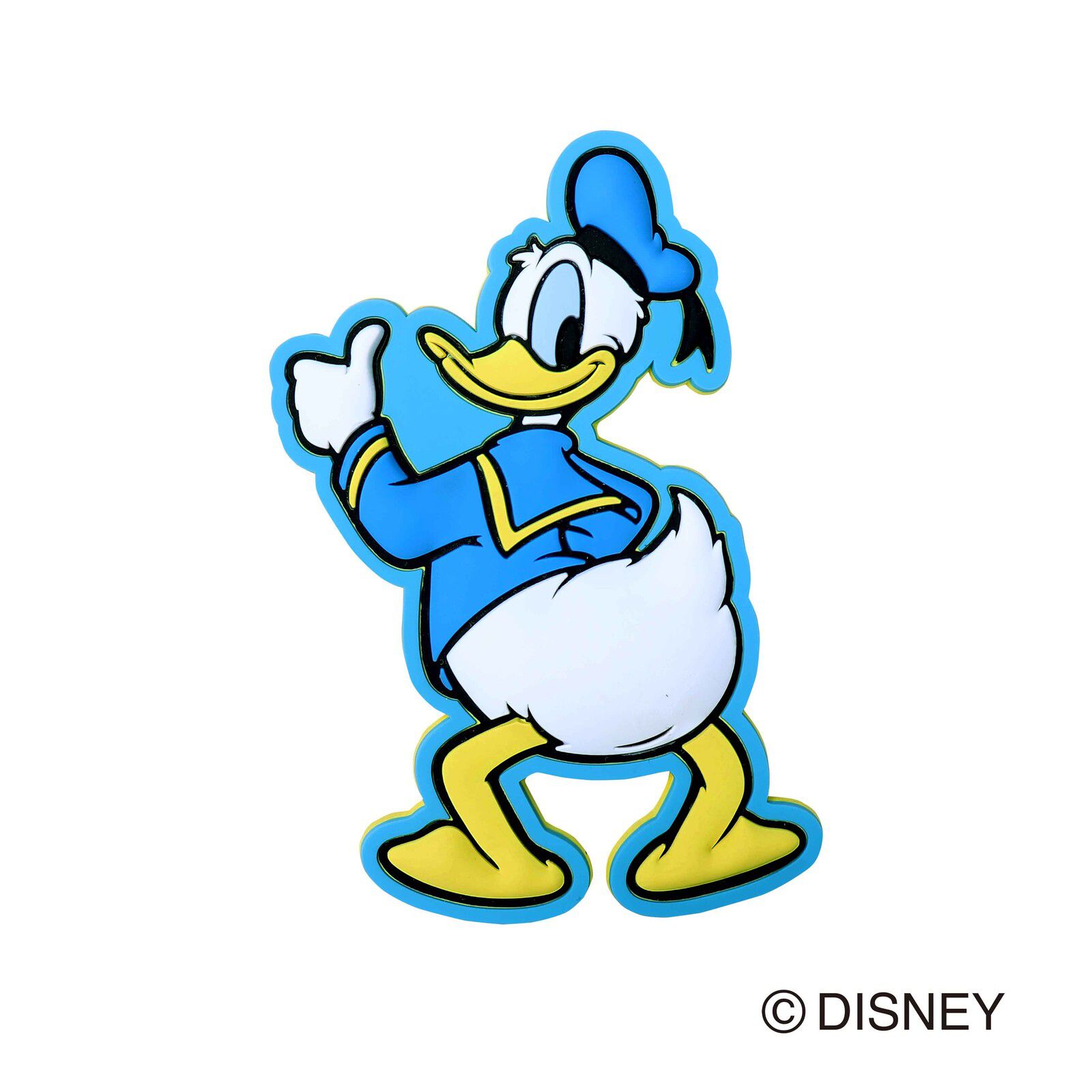 日本 TOYO CASE - 可愛造型可彎折磁鐵置物掛鉤-按讚唐老鴨-耐重250g