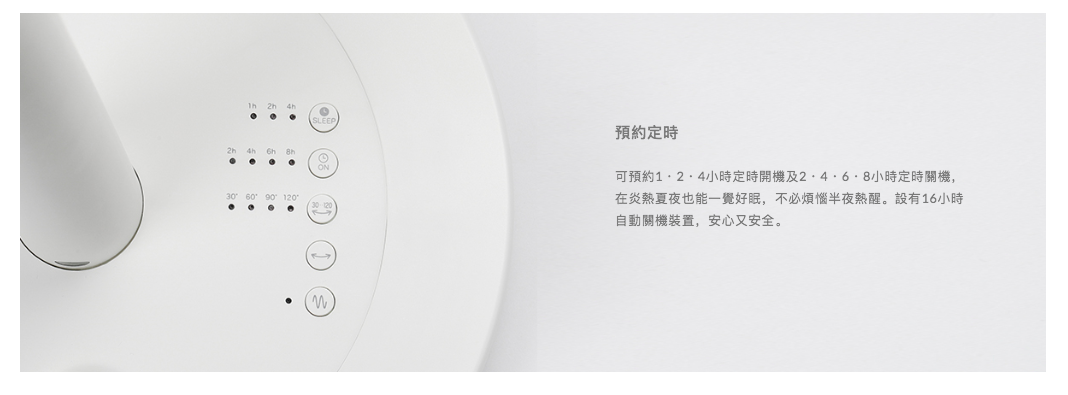 正負零±0 - DC直流12吋節能遙控立扇-XQS-Y620-WH-白