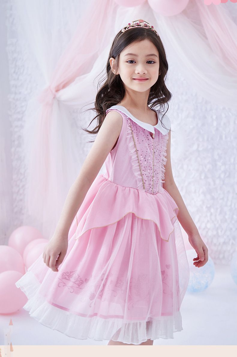 公主系列造型連身裙/萬聖節-卡通人物愛洛-粉色