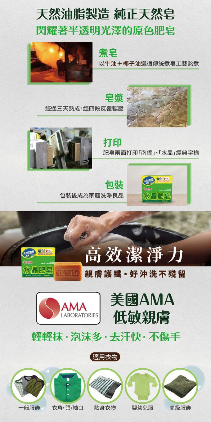 南僑 - 水晶肥皂200g*3塊