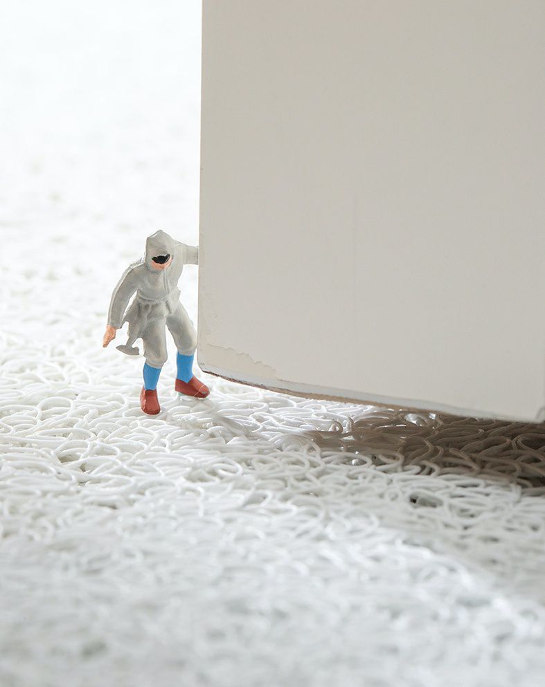 防塵刮沙入門玄關腳踏墊-山外山