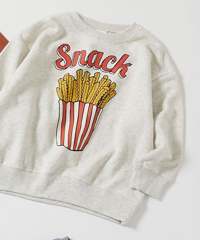 日本 devirock - 吸汗舒適印花長袖上衣-大學T-炭黑