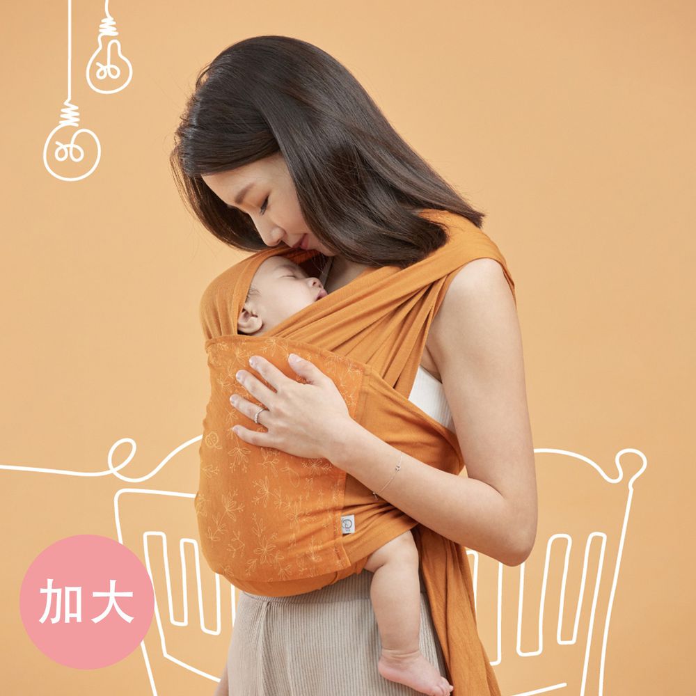 inParents - Snug 懷旅揹⼱ - 穿衣式嬰兒安撫揹巾-加大版 size 2-麥浪金