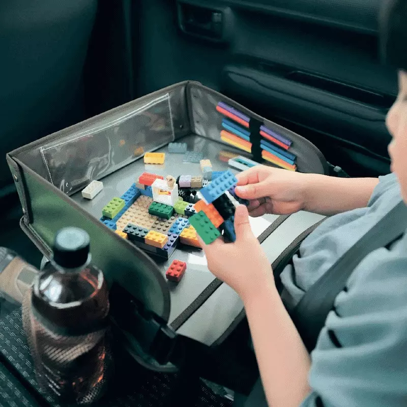 日本千趣會 - 聯名設計款 撥水加工活動式收納口袋-深藍 (13x14x1cm)