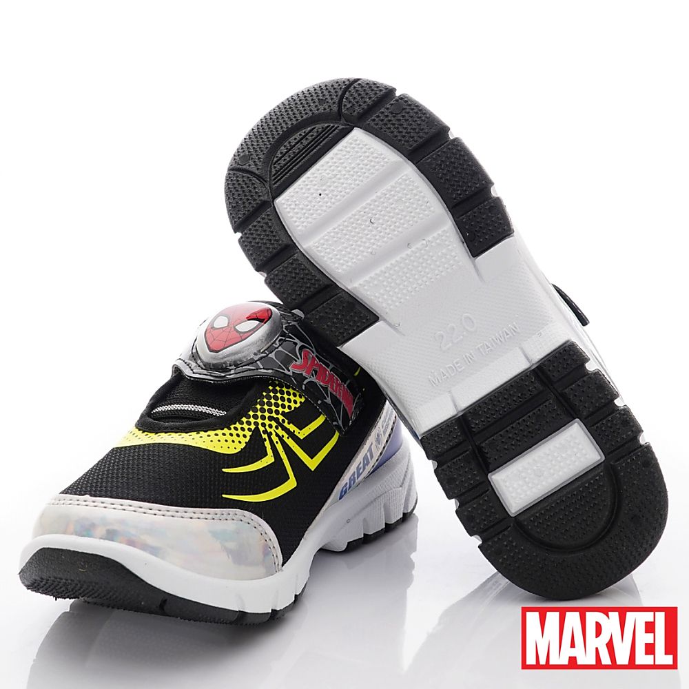 漫威MARVEL - 台灣製蜘蛛人電燈運動鞋(中小童段)-運動鞋-黑藍