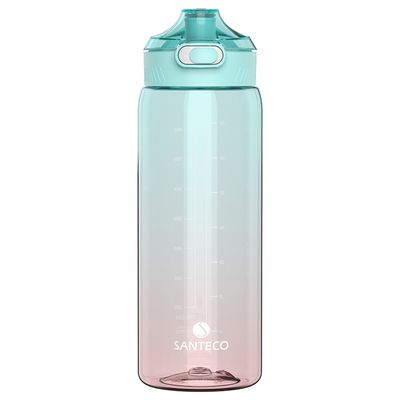 法國SANTECO - Ibiza Tritan冷水瓶-漸層藍(水量刻度)-1000ml