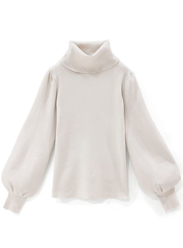 日本 GRL - 後蝴蝶結美型細針織上衣-淺灰藍