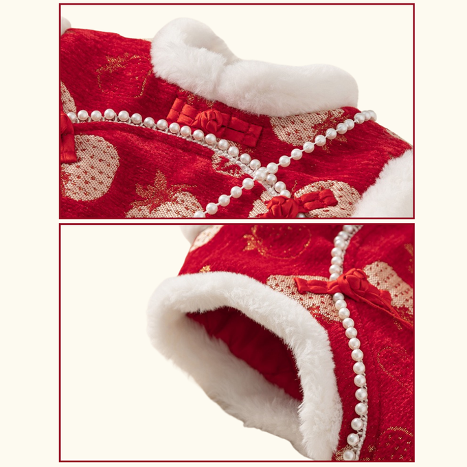 過年拜年服 過年新年洋裝 紅色洋裝 