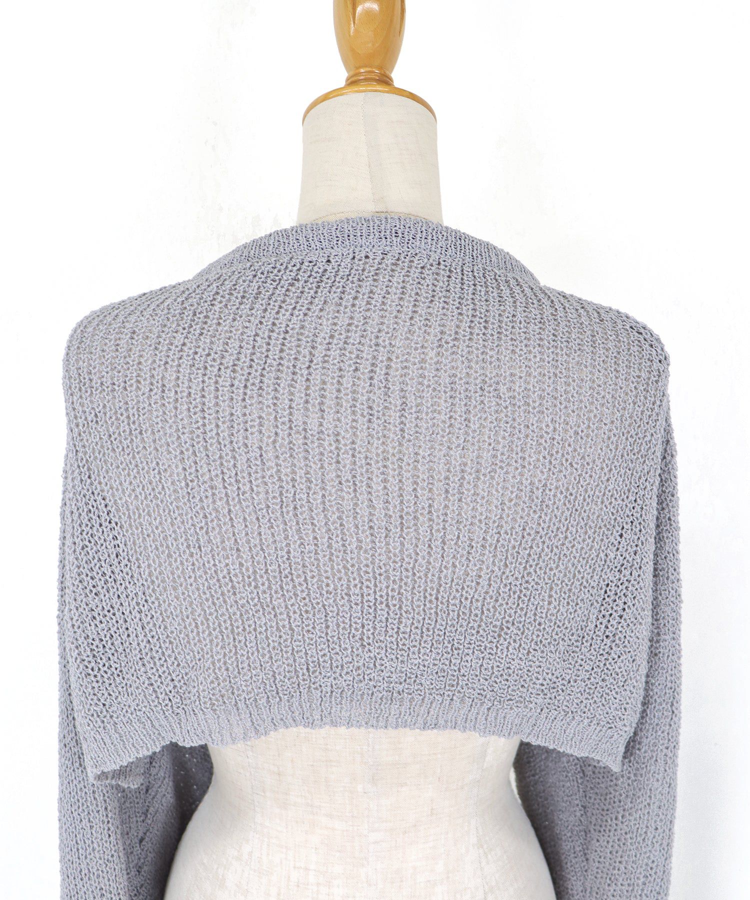 日本 BLUE EAST - 百搭開襟短版針織外套-米杏