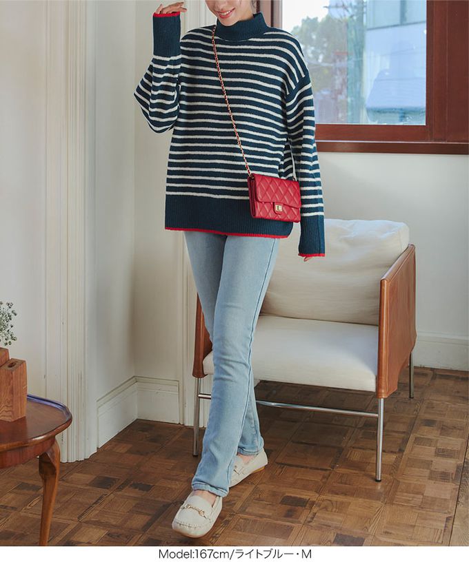 日本 Kobe Lettuce - 最暖刷毛美腿丹寧褲(可選長度)-淺藍