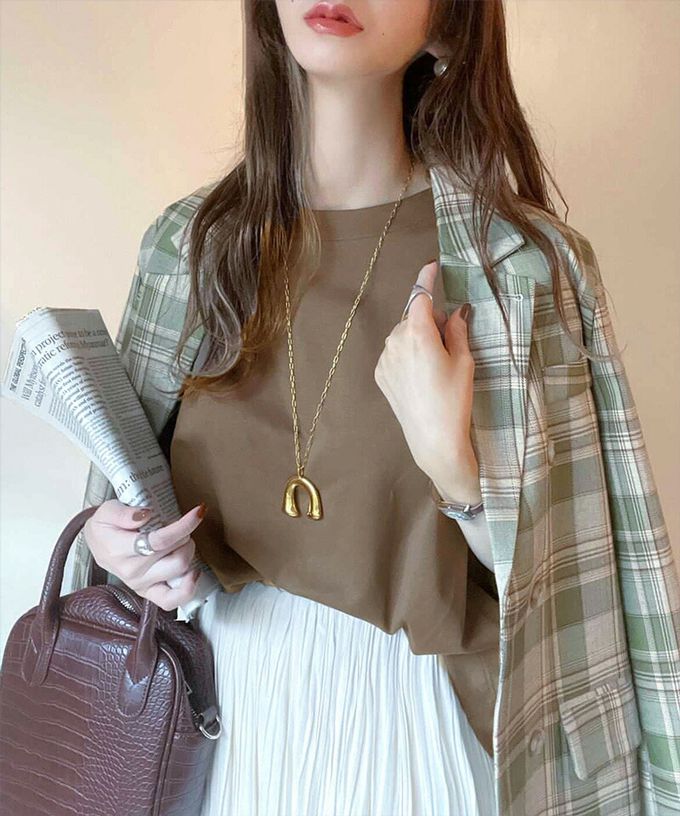 日本 Classical Elf - [熱銷] 100%棉顯瘦船領短袖上衣-黑