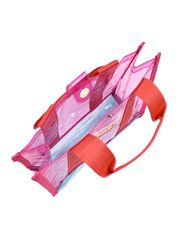 日本 OCEAN&GROUND - 透明PVC防水手提袋-深灰 (20x23x9cm)