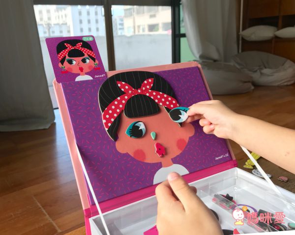 法國Janod - 【熱賣】磁鐵遊戲書-有趣的臉