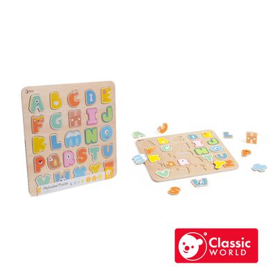 德國 ClassicWorld - 木製字母拼拼樂《40065》
