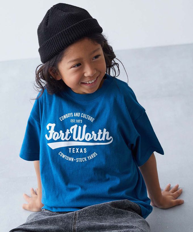 日本 devirock - 純棉定番短袖上衣-JOURNEY-藍