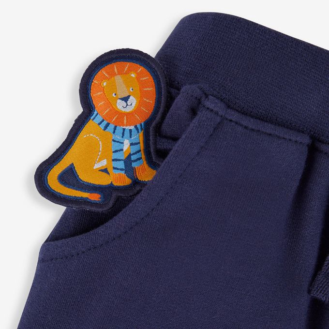 英國 JoJo Maman BeBe - 幼/兒童超優質秋冬100%純棉長褲-獅子