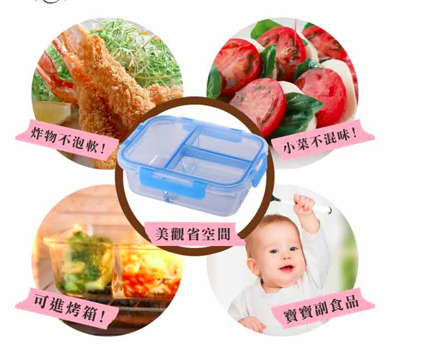 【美國 Winox 安玻】全分隔玻璃保鮮盒、陶瓷保鮮盒、便當盒