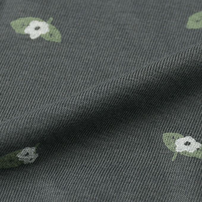 akachan honpo - 半截式內衣-前開式小花-深灰色