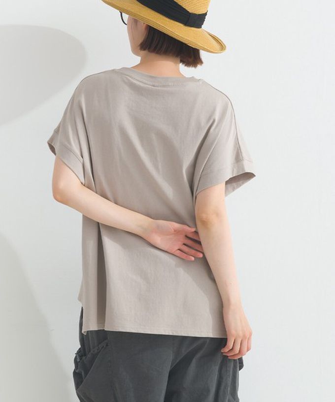 日本 Lupilien - 16OE天竺棉 貓咪印花短袖上衣-炭灰