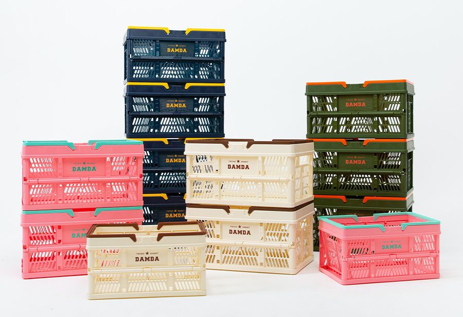 韓國 Damda - 購物籃-32L-米-43.5X30.5cm