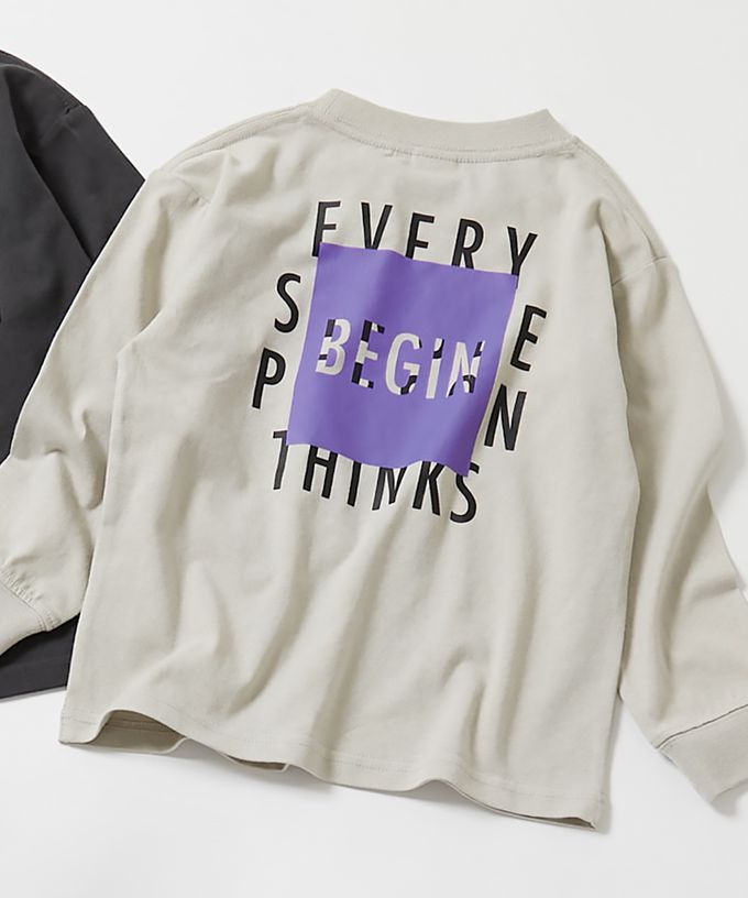 日本 devirock - 100%棉 定番印花長袖上衣-幸福星星-粉紫