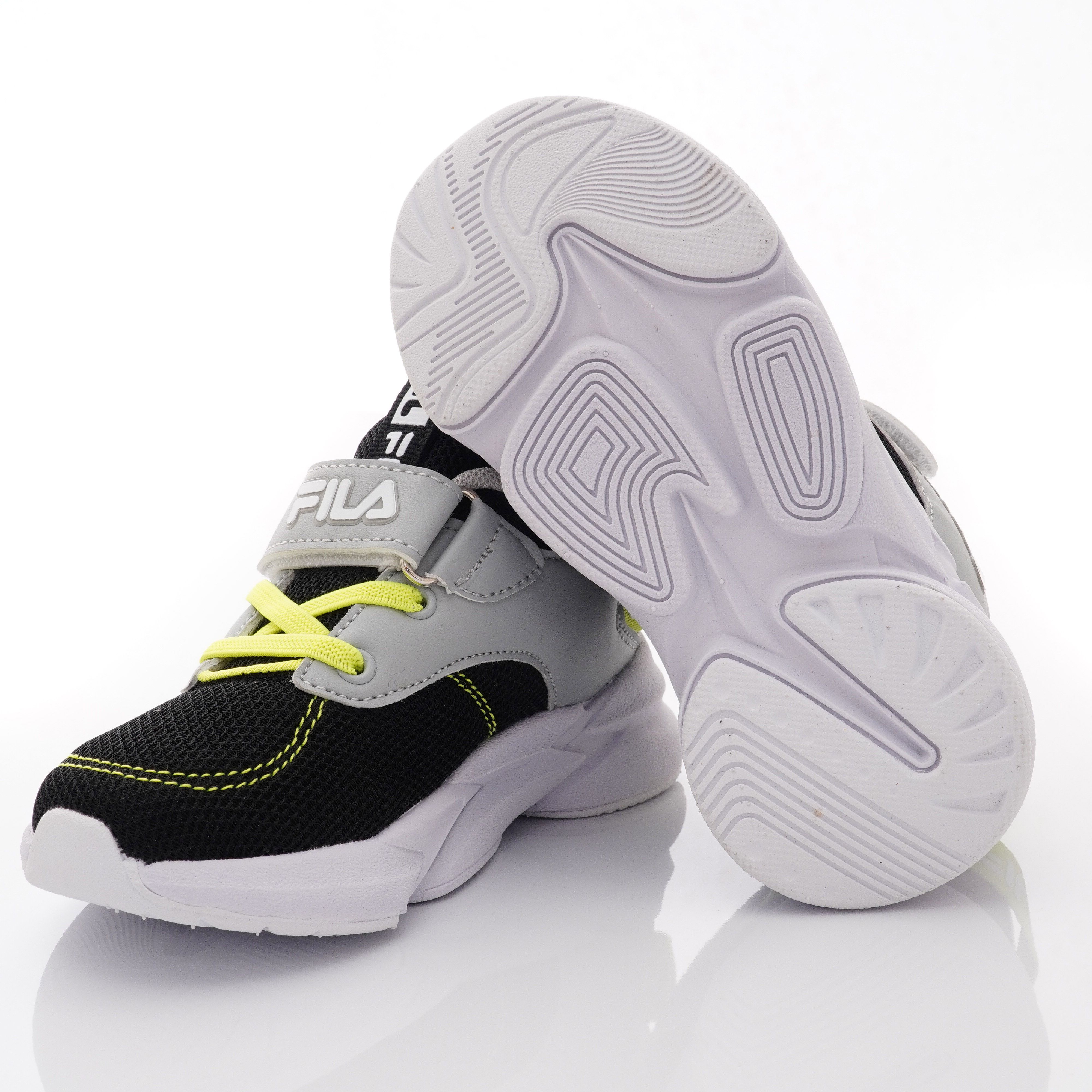 FILA - 輕量慢跑運動鞋(中小童段)-運動鞋-黑