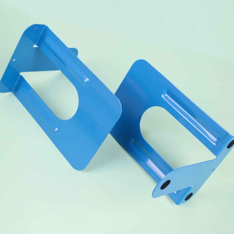 珠友 - 鐵製L型簡約書架-2入-藍