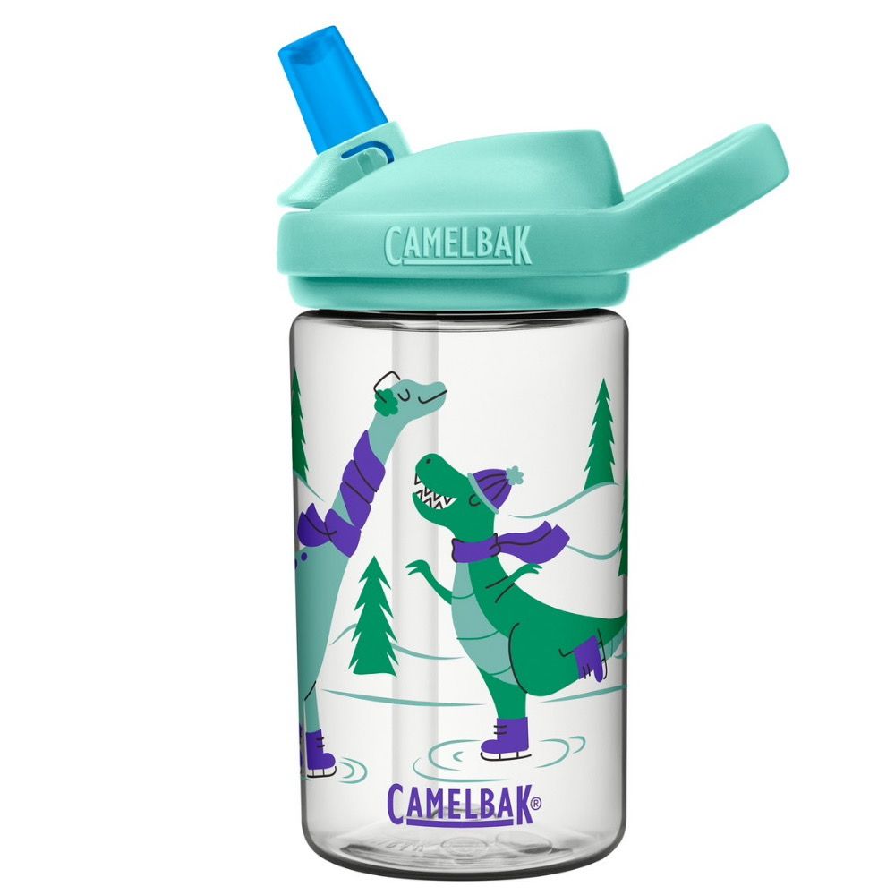 CamelBak - EDDY+ 兒童吸管運動水瓶-溜冰恐龍 (400ml)-156g