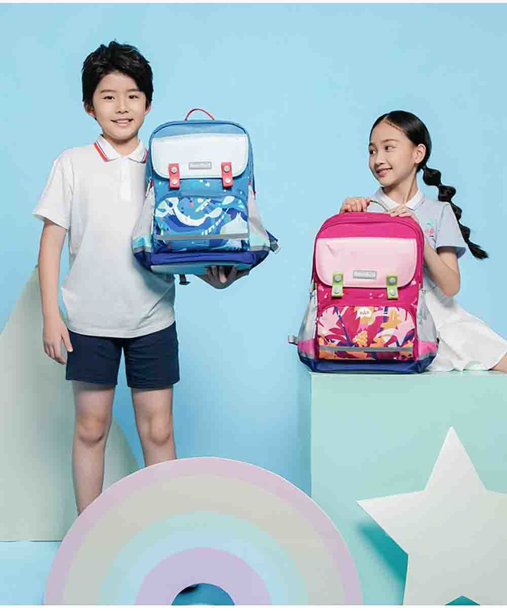 MoonRock - 護脊書包-SP200P 太空漫遊-藍色成長型護脊書包 建議身高120-160cm-21L