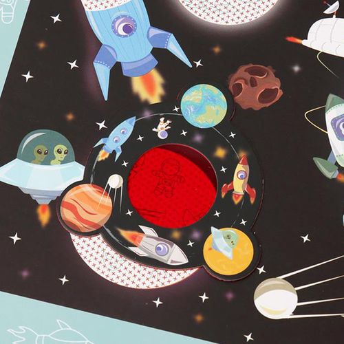 磁性益智拼圖濾鏡書-太空世界