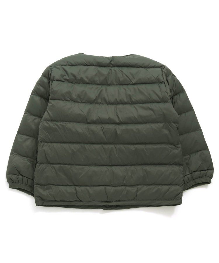 日本 BREEZE - 潑水加工 百搭素色圓領羽絨外套-黑