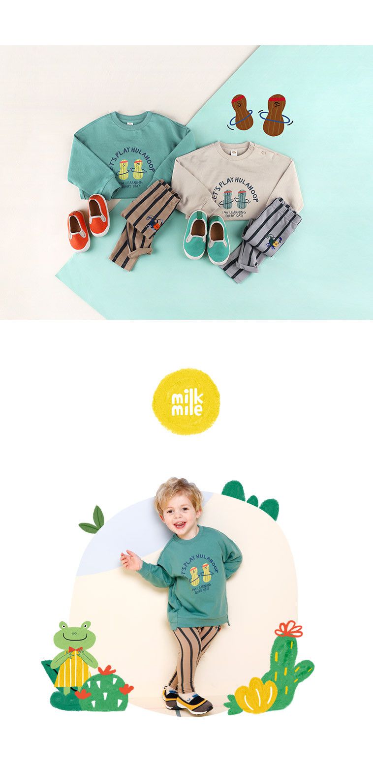 韓國 milk mile - 花生呼拉圈上衣-杏