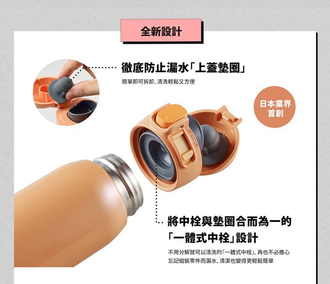 象印 - 【出清】超輕量一體式杯蓋彈蓋式不鏽鋼真空保溫杯-SM-WR48E-清空藍AP-480ml