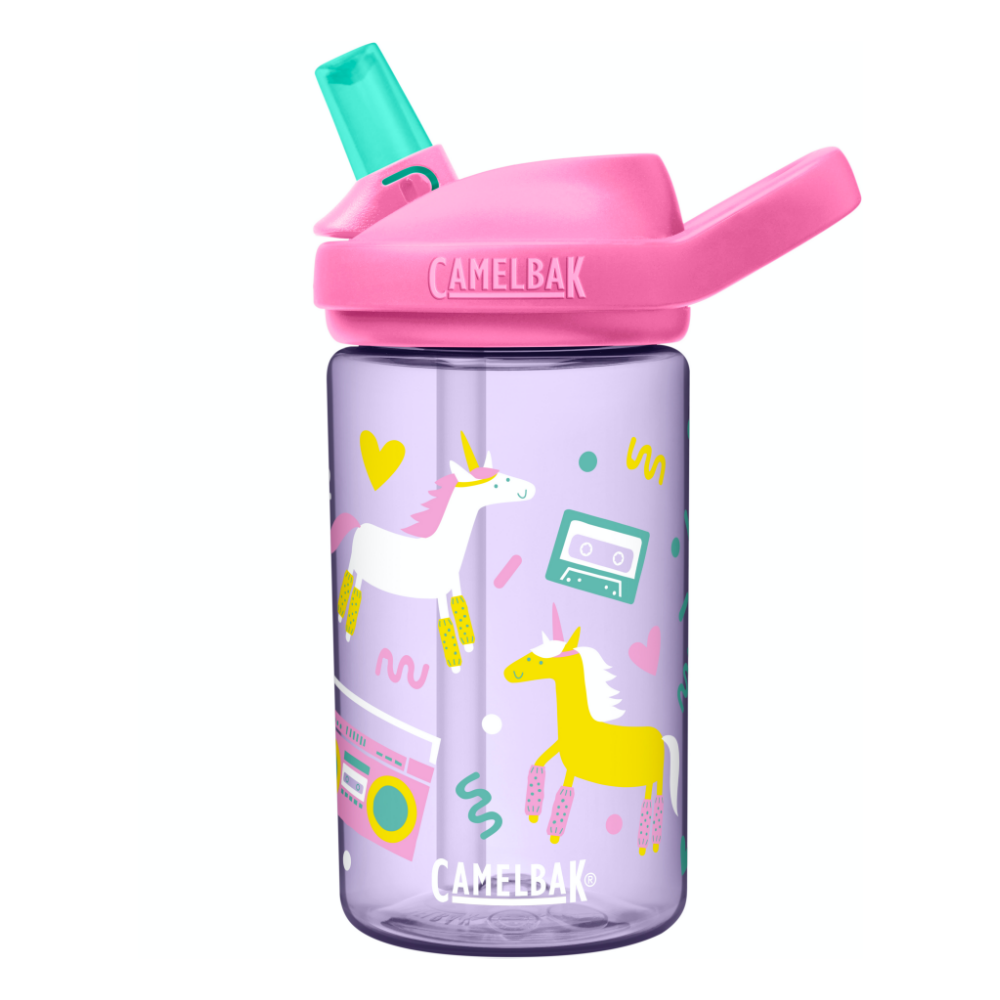 CamelBak - EDDY+ 兒童吸管運動水瓶-嘻哈獨角獸-400ml