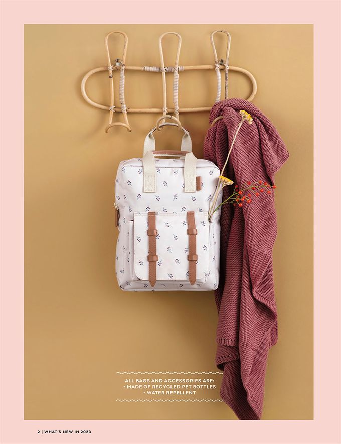 荷蘭 FRESK - 北歐風設計可愛小後背包-小背包-橄欖綠小鹿斑比