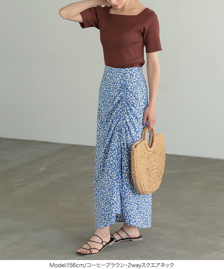 日本 Kobe Lettuce - 百搭羅紋短袖上衣(領型可選)-淺綠