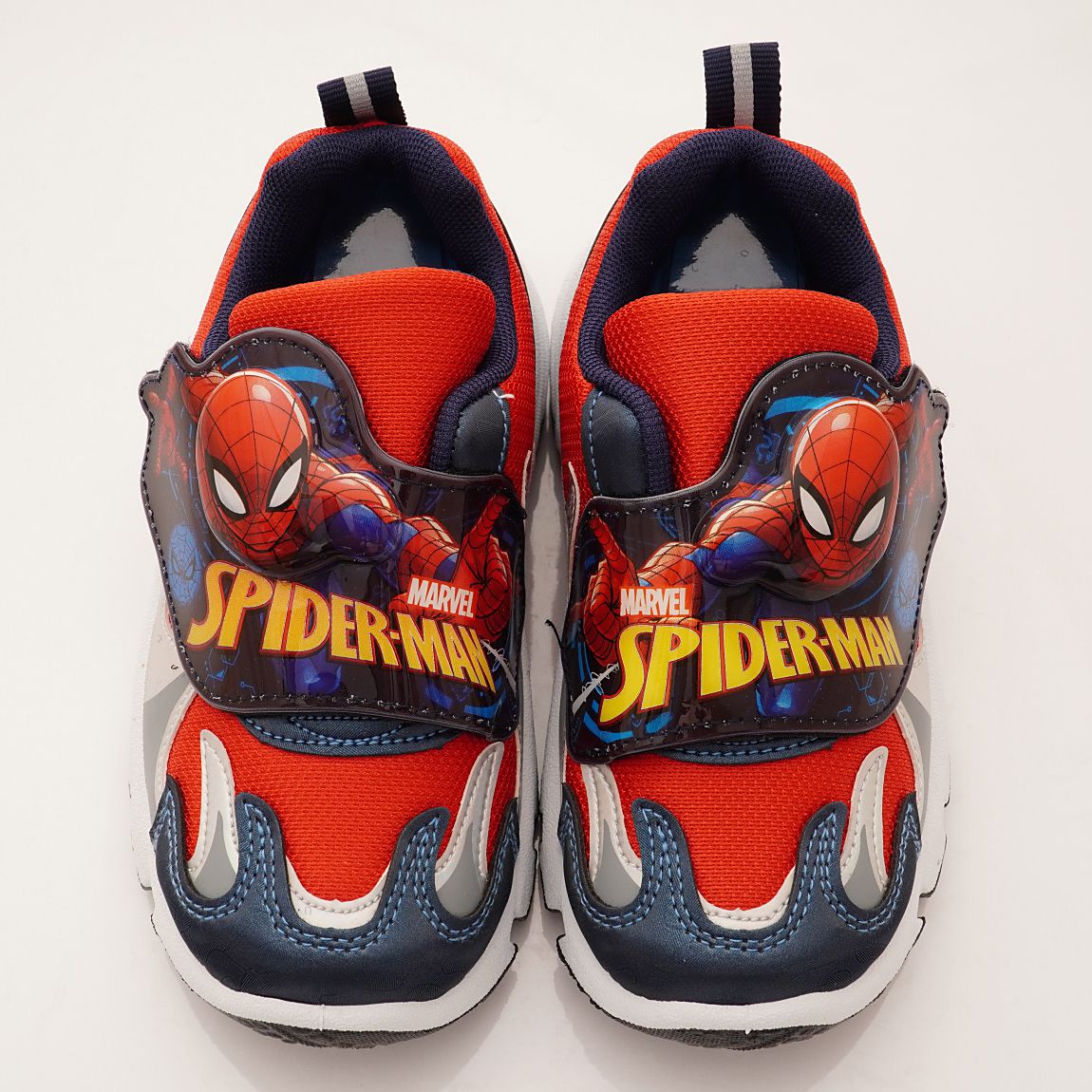 漫威MARVEL - 台灣製蜘蛛人電燈運動鞋(中小童段)-運動鞋-紅