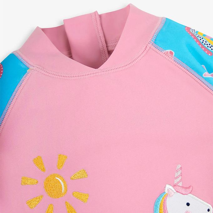 英國 JoJo Maman BeBe - 嬰幼兒/兒童兩件式防曬泳裝-童話世界