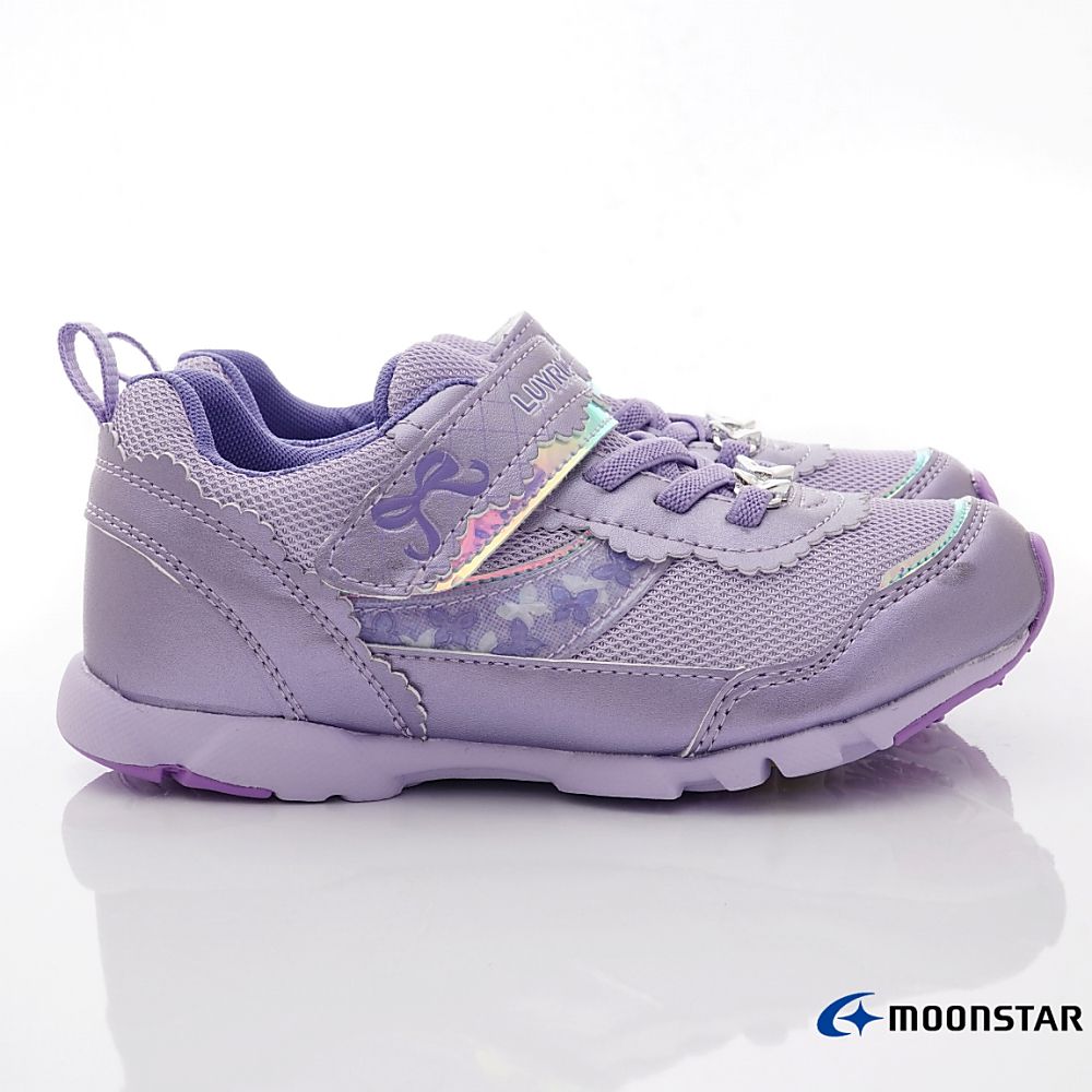 Moonstar日本月星 - 甜心競速運動款(中小童段)-運動鞋-紫