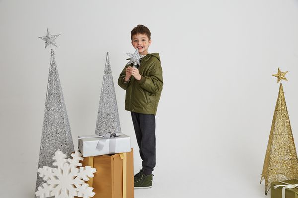 麗嬰房 Little moni - 3M科技羽絨保暖外套-軍綠