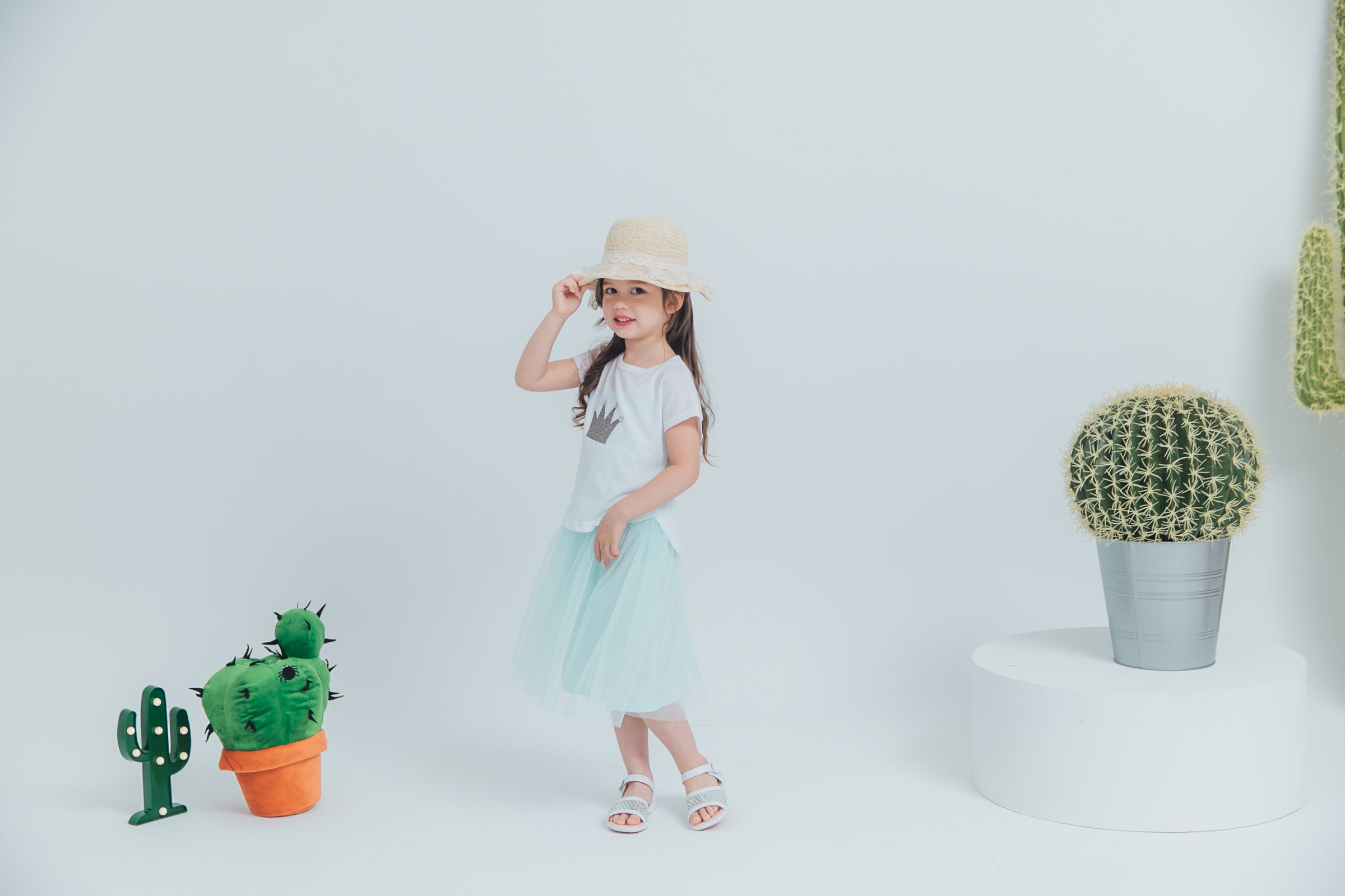 Peachy - 北鼻款*獨家訂製綿柔連身紗裙-細肩帶連身款-薄荷綠