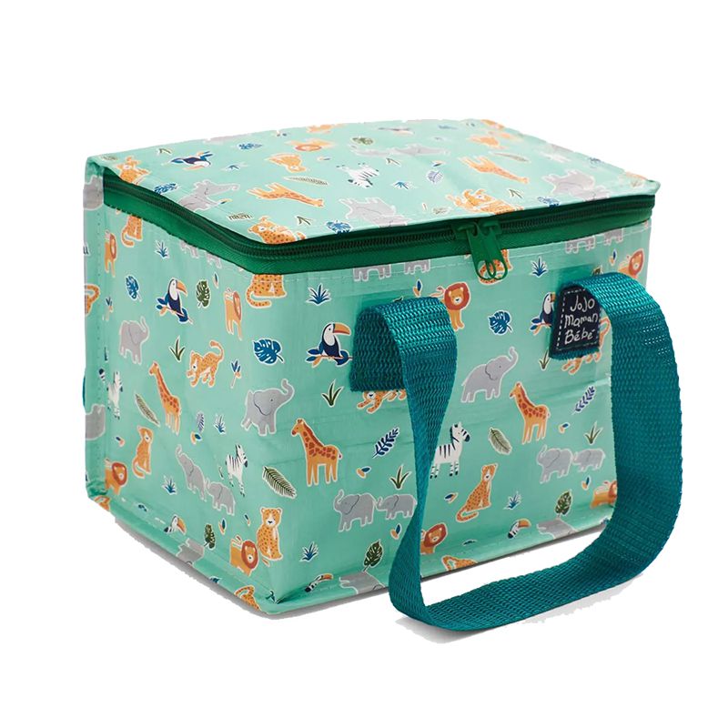英國 JoJo Maman BeBe - 防水多功能便當袋/食物袋/用品袋/萬用袋-動物世界 (H16 x W21 x D14cm)