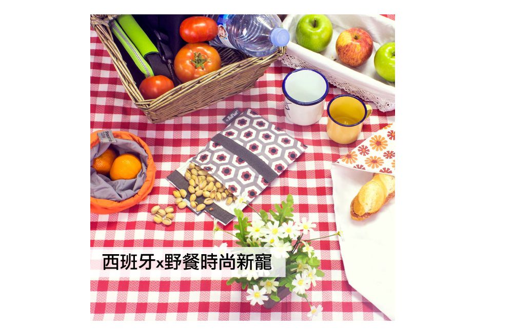 西班牙 Roll’eat - 吃貨零食袋/食物袋/輕食袋/食品級材質/防潑水易乾-悠遊小藍鯨-30g