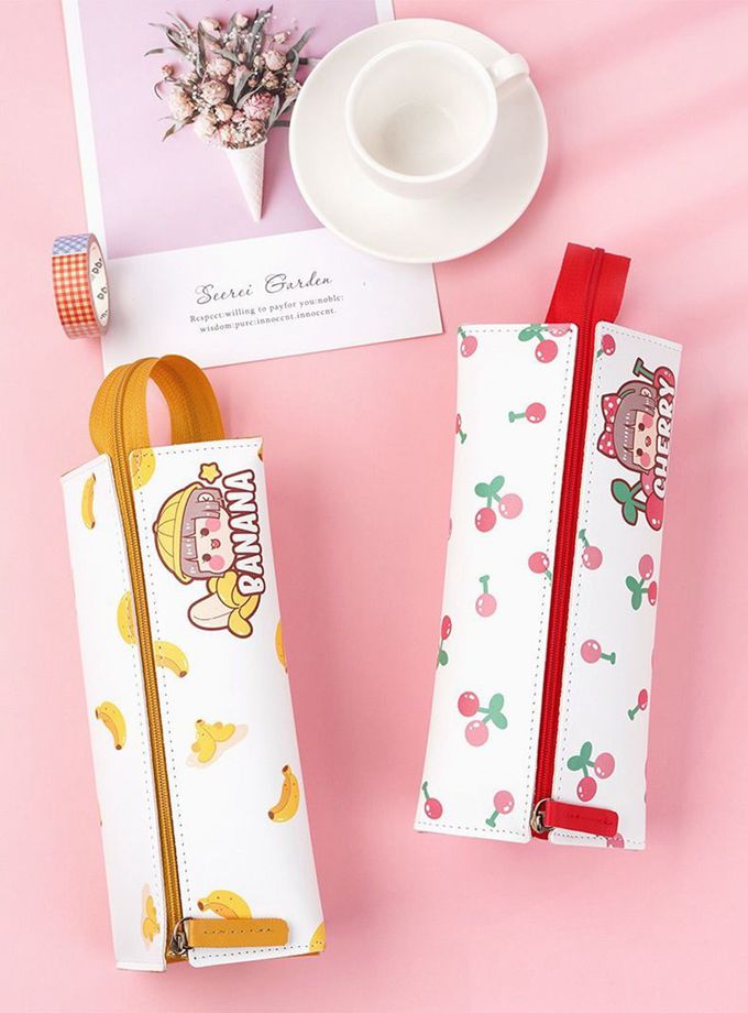 Vanibaby - 小麻糬魔方鉛筆袋_水果系列 (送點點膠筆一支)-小蜜桃