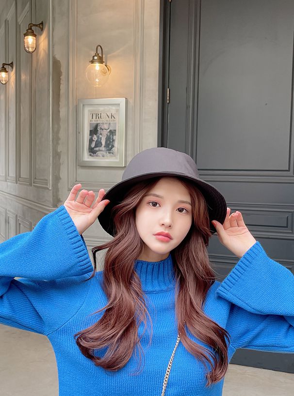 日本 GRL - 微喇叭寬袖針織短版毛衣-暖紅