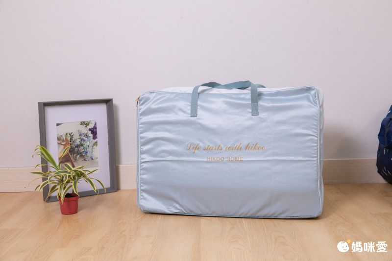 防水棉被衣物收納袋-小兔-藍色